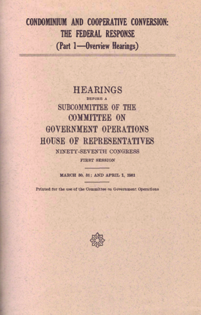 Cover Condo Hearings 1981