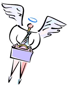 angel with briefcase